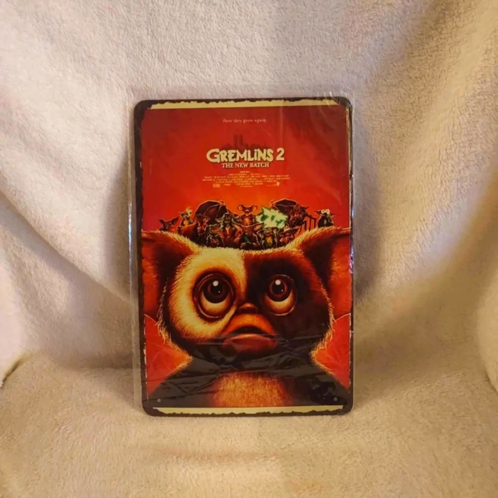 Gremlins tin sign